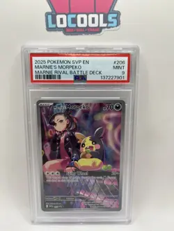 2025 Pokemon Svp En-Sv Black Star Promo #206 Marnie's Morpeko PSA 9 Mint - Image 1