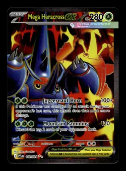 Mega Heracross ex 108/094 ME02: Phantasmal Flames Ultra Rare Pokemon TCG - Image 1