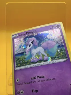 ✨SWSH013 Galarian Ponyta Pokemon TCG Sword & Shield Black Star Promo LP - Image 1