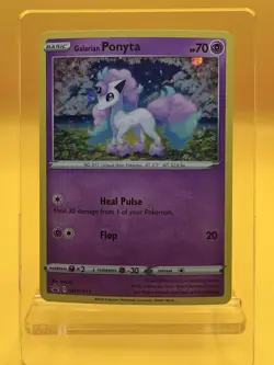 ✨SWSH013 Galarian Ponyta Pokemon TCG Sword & Shield Black Star Promo LP - Image 2