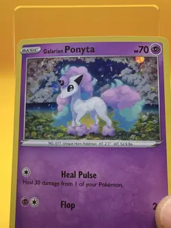 ✨SWSH013 Galarian Ponyta Pokemon TCG Sword & Shield Black Star Promo LP - Image 3
