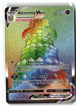 Alcremie VMAX ⭐ 073/072 Holo Rainbow Rare Shining Fates 2021 Pokemon NM - Image 1