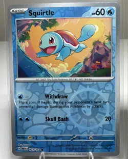 Squirtle Reverse Holo 007/165 NM Pokemon 151 Blastoise EX 009/165 NM - Image 2