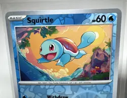 Squirtle Reverse Holo 007/165 NM Pokemon 151 Blastoise EX 009/165 NM - Image 3