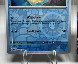 Squirtle Reverse Holo 007/165 NM Pokemon 151 Blastoise EX 009/165 NM - Image 4