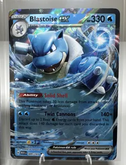 Squirtle Reverse Holo 007/165 NM Pokemon 151 Blastoise EX 009/165 NM - Image 5