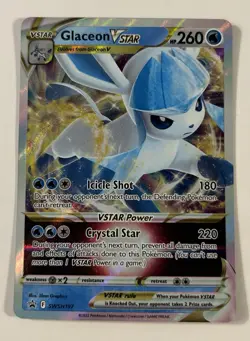 Pokemon TCG Glaceon VSTAR SWSH Black Star Promos SWSH197 Holo Promo LP - Image 1