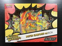 Pokemon TCG Mega Evolution-Ascended Heroes Mega Emboar ex Box Factory Sealed - Image 1