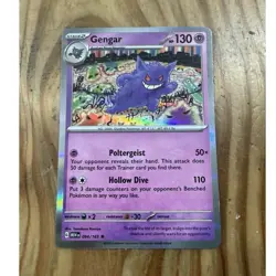 Pokemon TCG Gengar 094/165 Sv: Scarlet & Violet 151 Reverse Holo Rare English - Image 1