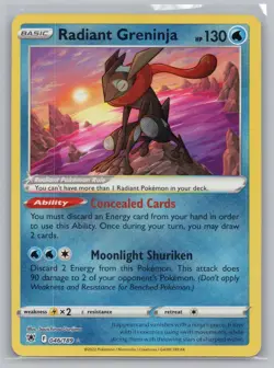 Radiant Greninja 046/189 Radiant Rare Astral Radiance Pokemon NM/M - Image 1