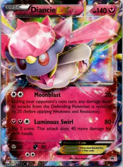Diancie EX - XY43 XY43 Holo Promo XY Promo Pokemon LP - Image 1