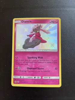 Pokemon TCG Diancie Hidden Fates SV36/SV94 Holo Shiny Holo Rare - Image 1