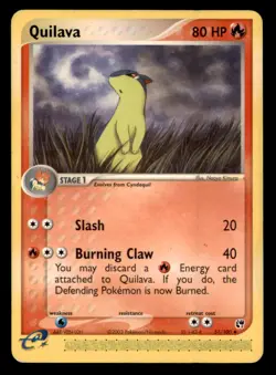 Quilava 51/100 Uncommon Sandstorm Pokemon Moderately Played - Image 1