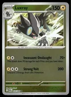 Luxray 028/088 Rare Perfect Order Pokemon Reverse Holo Near Mint - Image 1