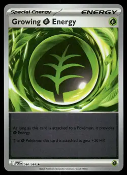 Growing Grass Energy 086/088 Rare Perfect Order Pokemon Reverse Holo Near Mint - Image 1