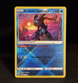 Radiant Greninja 046/189 Radiant Rare Astral Radiance Pokemon NM - Image 1