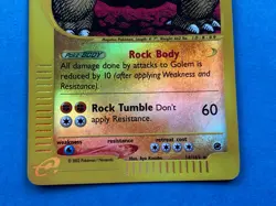 Pokemon Reverse Holo eReader Golem- Expedition- 14/165- MP - Image 3