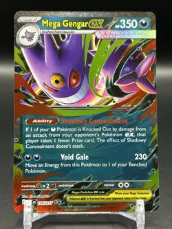 Mega Gengar ex 125/217 Double Rare Ascended Heroes Pokemon Near Mint - Image 1