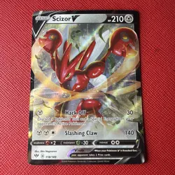 Pokemon Scizor V 118/189 Swsh03: Darkness Ablaze Holo - Image 2