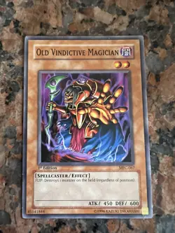 Yu-Gi-Oh! TCG Old Vindictive Magician Magician's Force MFC-067 1st Edition - Image 1