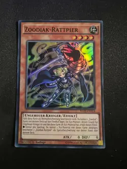 Zoodiac Ratpier Super Rare German RATE-EN014 DE014 Light Play Yu-Gi-Oh! - Image 1