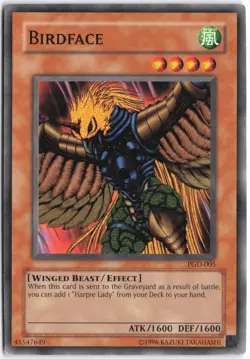 Yugioh - Birdface PGD-005 Unlimited - Pharaonic Guardian - Image 1