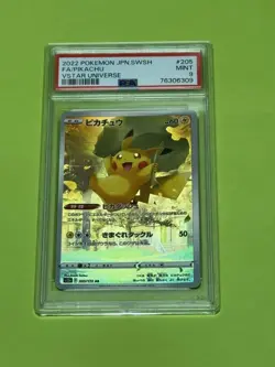[PSA9] ya37 Psa9 Pokemon Card Game Vstar Universe Pikachu Ar 205/172 - Image 1