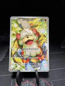 Hisuian Growlithe Holo Illustration Rare Card 181/167 Sv06: Twilight Masquerade - Image 1