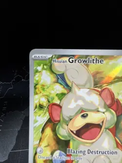 Hisuian Growlithe Holo Illustration Rare Card 181/167 Sv06: Twilight Masquerade - Image 2