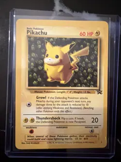 Auth Pokemon Card Pikachu 60HP Lv.16 #25 Glossy Promo English from Japan - Image 1