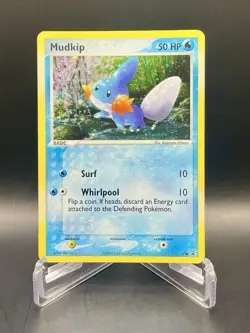 Mudkip 018 *SWIRL* EX Deck Tin (2004) Nintendo Black Star Promo Pokemon Card LP - Image 1
