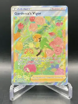 Gardenia's Vigor GG61/GG70 Crown Zenith Galarian Gallery Trainer Pokemon Card NM - Image 1