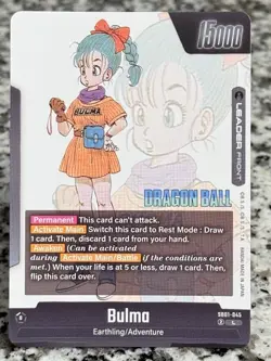 Bulma SB01-045 Leader Manga Booster 01 Dragon Ball Card English Fusion World - Image 2