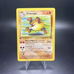Primeape 43/64 Pokemon Card Vintage Jungle 1st Edition NM/MINT 1999 -c - Image 1