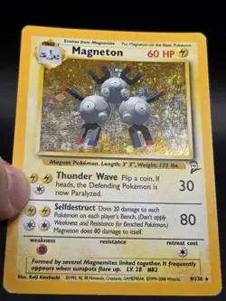 Magneton - 9/130 - Pokemon Base Set 2 Holo Rare Card WOTC *SWIRL* - Image 2