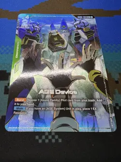 AGE Device (Alt Art) R+ GD02-103 Dual Impact Textured Foil Gundam Card Game NM/M - Image 1
