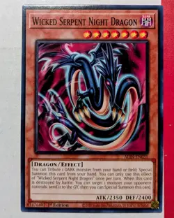 Yugioh! Wicked Serpent Night Dragon - ALIN-EN031 - Common - 1st Edition - Image 1