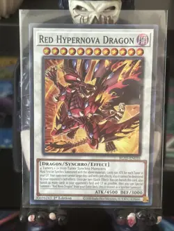 Yugioh! Red Hypernova Dragon BLZD-EN038 Super Rare 1st Ed NM - Image 1