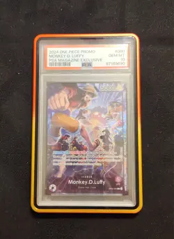 One Piece | Monkey.D.Luffy | OP05-060 | PSA Magazine Promo | PSA 10 - Image 1