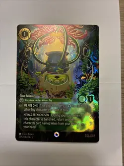 Disney Lorcana Alien True Believer Enchanted 229/204 Wilds Unknown - Image 1