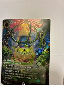 Disney Lorcana Alien True Believer Enchanted 229/204 Wilds Unknown - Image 3