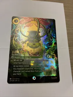 Disney Lorcana Alien True Believer Enchanted 229/204 Wilds Unknown - Image 5