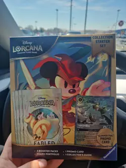 Disney Lorcana: Fabled Collection Starter Set Glimmer Foil Promo New Sealed - Image 1