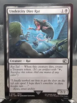 Undercity Dire Rat - Final Fantasy MTG C 0123 - Image 1