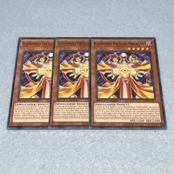 3x Yugioh Illusionist Faceless Magician 1st Ed Common Card NM SS04 Speed Duel - Image 1