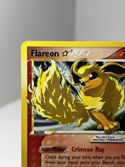 Pokemon TCG Flareon Gold Star Holo Ultra Rare Card 100/108 EX Power Keepers - Image 4