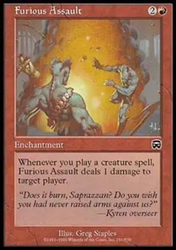 Furious Assault - Light Play MTG Mercadian Masques - Image 1