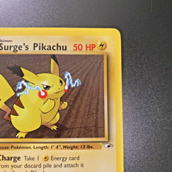 Lt. Surge's Pikachu 81/132 1st Edition Gym Heroes Regular LP - Pokemon Card - Image 3