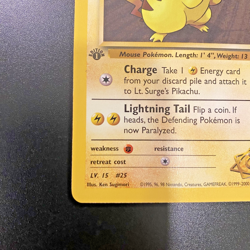 Lt. Surge's Pikachu 81/132 1st Edition Gym Heroes Regular LP - Pokemon Card - Image 5