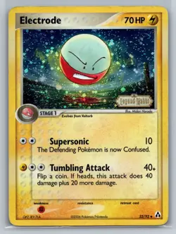 Pokemon Card Ex Legend Maker Electrode 32/92 2006 Reverse Stamped Holo MP - Image 1